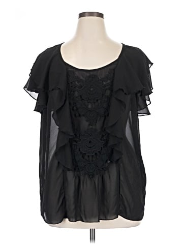 Denim 24/7 Short Sleeve Blouse (view 1)