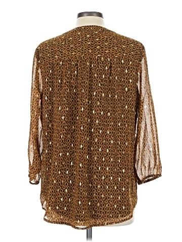 Black Label by Evan Picone 3/4 Sleeve Blouse (view 2)