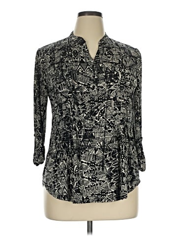 Roz & Ali 3/4 Sleeve Blouse (view 1)