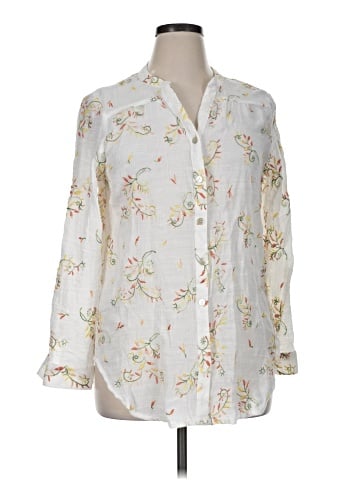 Fig and Flower 3/4 Sleeve Blouse (view 1)