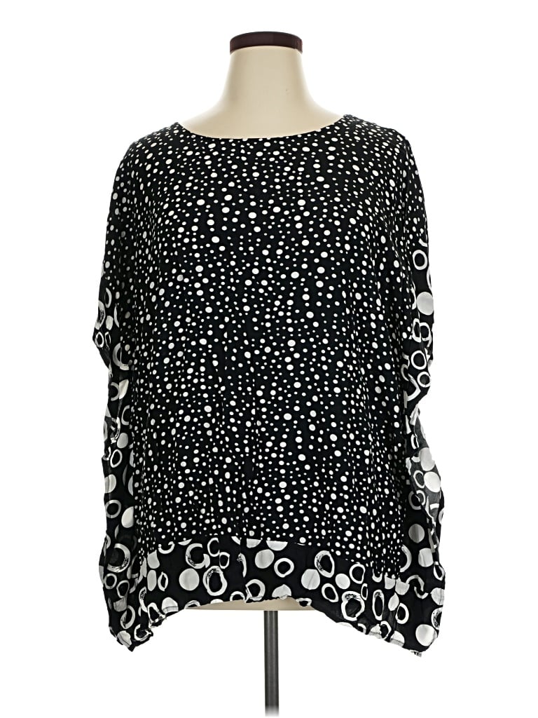 Pre-owned Emery Rose Poncho In Black