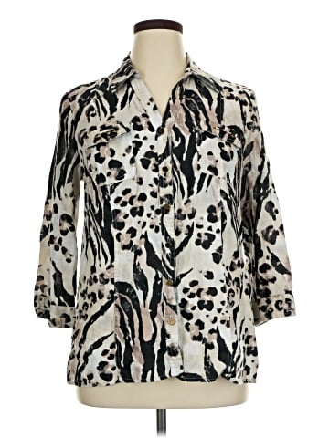 JM Collection 3/4 Sleeve Blouse (view 1)