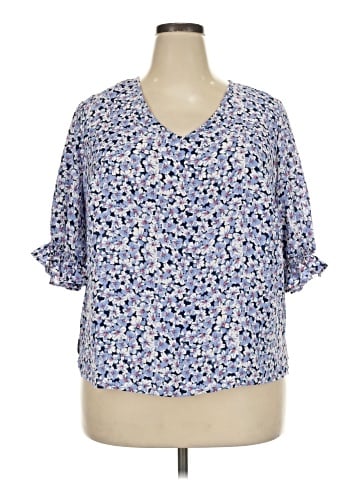 Well Worn 3/4 Sleeve Blouse (view 1)