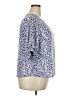 Well Worn 100% Recycled Polyester Blue 3/4 Sleeve Blouse Size XXL - photo 4