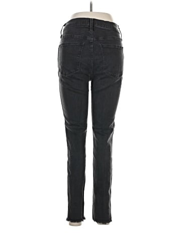 Madewell 10" High-Rise Skinny Jeans in Berkeley Black: Button-Through Edition (view 2)