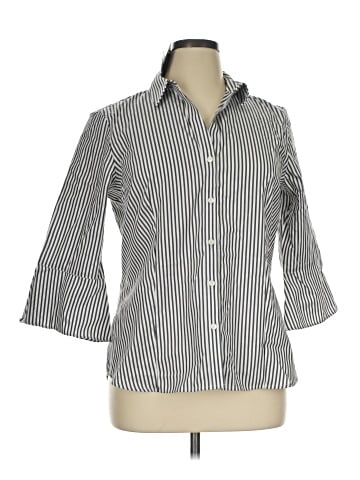 Jones New York 3/4 Sleeve Button-Down Shirt (view 1)