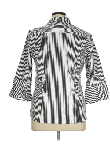 Jones New York 3/4 Sleeve Button-Down Shirt (view 2)