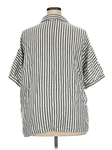 J.Jill Short Sleeve Button-Down Shirt (view 2)