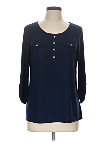 Perseption Concept Long Sleeve Henley (view 1)