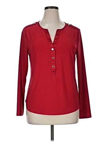 White House Black Market Long Sleeve Blouse (view 1)