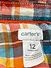 Carter's Plaid Teal Long Sleeve Button-Down Shirt 9-12 MO / 12 MO - photo 3