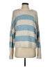 Banana Republic 100% Cotton Stripes Blue Pullover Sweater Size S - photo 1