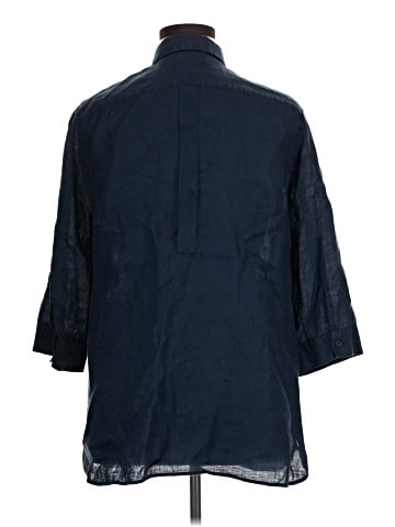Chico's 3/4 Sleeve Button-Down Shirt (view 2)
