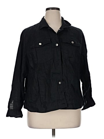 Jones New York 3/4 Sleeve Button-Down Shirt (view 1)