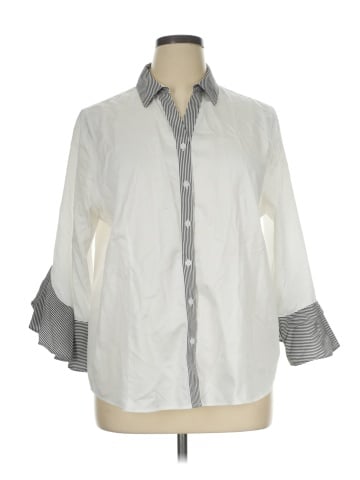 Chico's 3/4 Sleeve Button-Down Shirt (view 1)