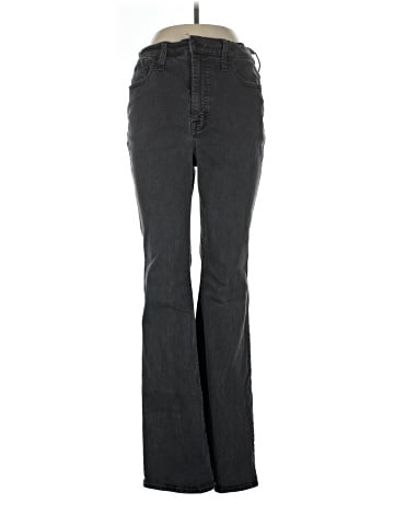 Madewell Skinny Flare Jeans in Black Frost Wash (view 1)