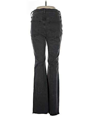 Madewell Skinny Flare Jeans in Black Frost Wash (view 2)