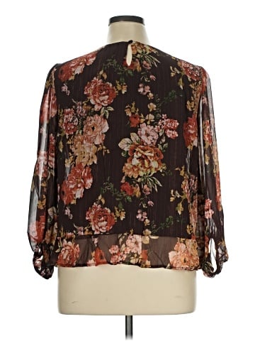 En Focus Studio 3/4 Sleeve Blouse (view 2)
