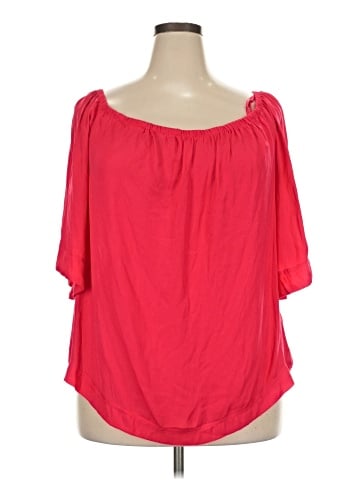 Lane Bryant Outlet Short Sleeve Blouse (view 1)
