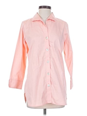 Foxcroft 3/4 Sleeve Button-Down Shirt (view 1)