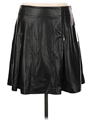 DKNY Faux Leather Skirt (view 1)