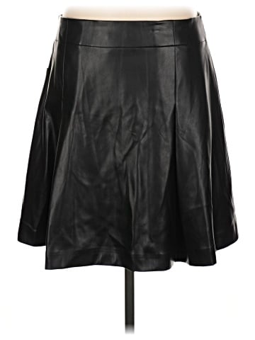 DKNY Faux Leather Skirt (view 2)