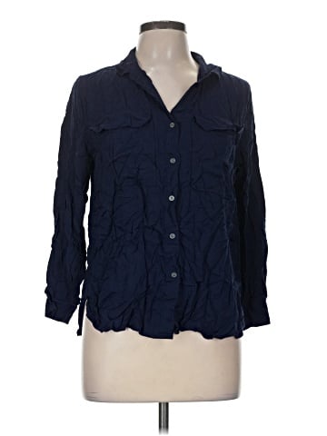 Gap 3/4 Sleeve Button-Down Shirt (view 1)