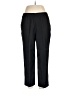 Basic Editions 100% Polyester Solid Black Dress Pants Size L - photo 1