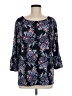 Ruby Rd. Blue 3/4 Sleeve Blouse Size M - photo 1