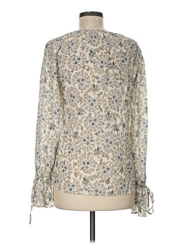 Derek Lam 10 Crosby Long Sleeve Silk Top (view 2)