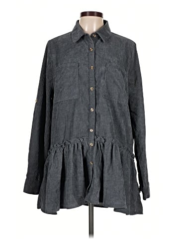 Easel Long Sleeve Button-Down Shirt (view 1)