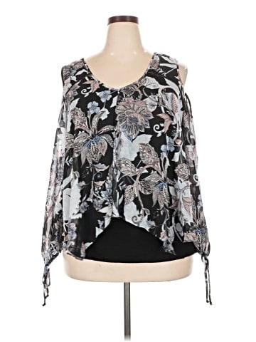 By & By 3/4 Sleeve Blouse (view 1)