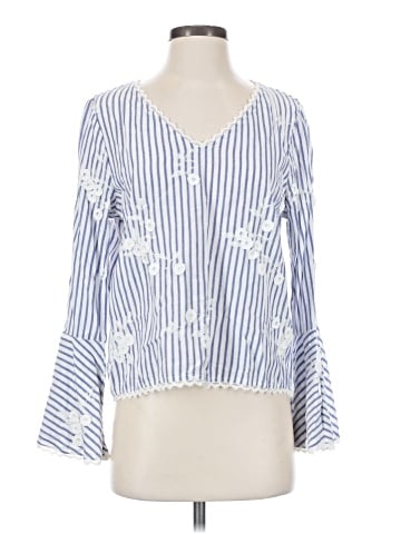 Karen Kane Long Sleeve Blouse (view 1)