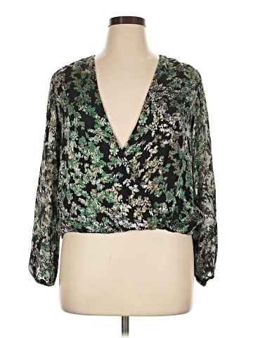 White House Black Market 3/4 Sleeve Blouse (view 1)
