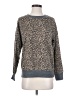 Splendid Animal Print Gray Pullover Sweater Size S - photo 1