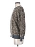 Splendid Animal Print Gray Pullover Sweater Size S - photo 5