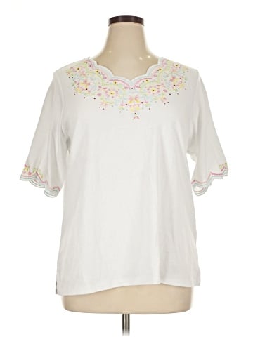 Quacker Factory Short Sleeve Blouse (view 1)