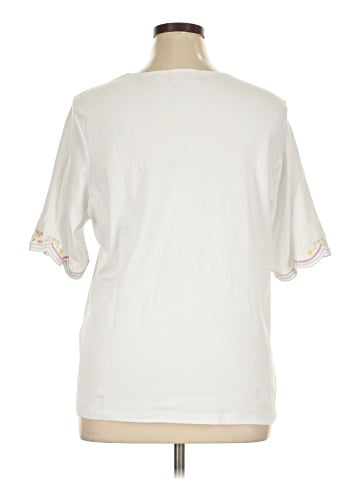 Quacker Factory Short Sleeve Blouse (view 2)