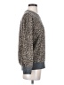 Splendid Animal Print Gray Pullover Sweater Size S - photo 4