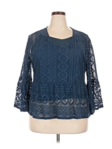 Curations 3/4 Sleeve Blouse (view 1)