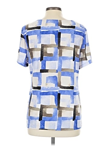 JM Collection Short Sleeve Blouse (view 2)