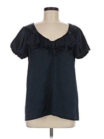 Nanette Lepore Short Sleeve Silk Top (view 1)