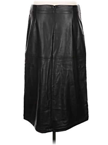 Anne Klein Faux Leather Skirt (view 2)