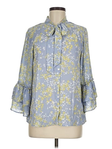 Sharagano 3/4 Sleeve Blouse (view 1)