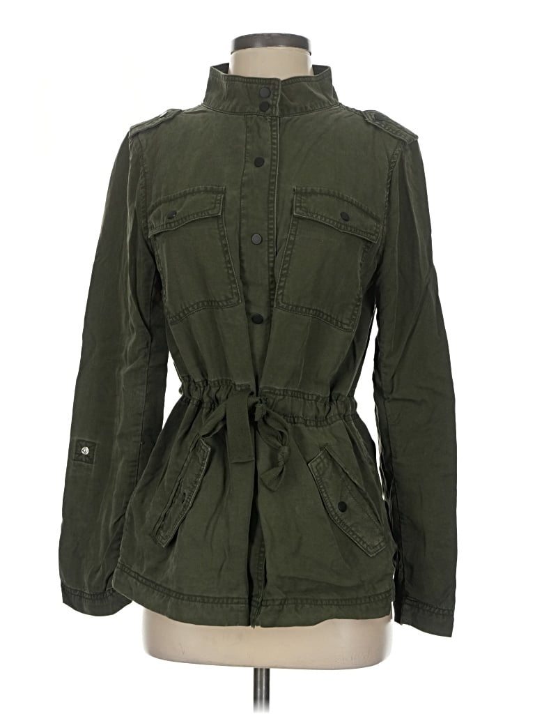 Pre-owned Ann Taylor Loft Jacket In Green