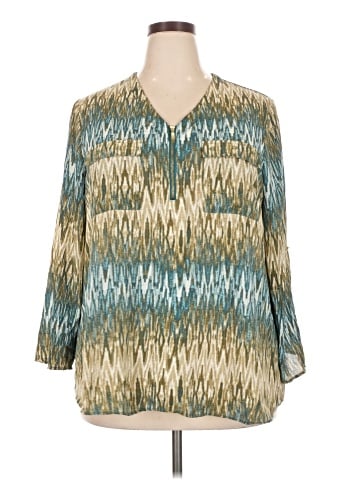 Cato 3/4 Sleeve Blouse (view 1)