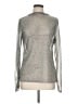 Zella Metallic Silver Long Sleeve Top Size L - photo 1