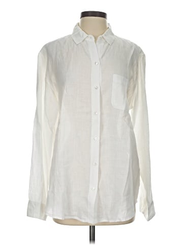 Velvet Long Sleeve Button-Down Shirt (view 1)