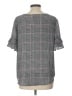 Worthington 100% Polyester Gray Short Sleeve Blouse Size L - photo 2