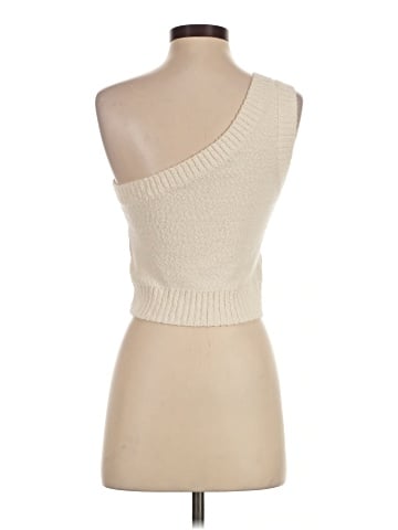 Madewell Textural-Knit One-Shoulder Sweater Tank (view 2)